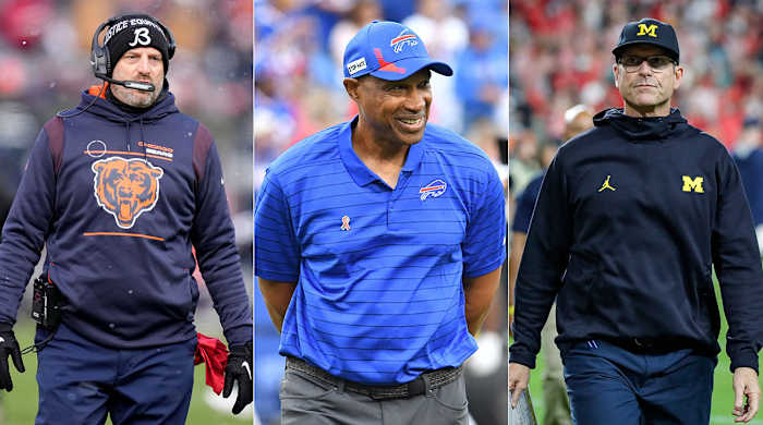 Matt Nagy, Leslie Frazier, Jim Harbaugh